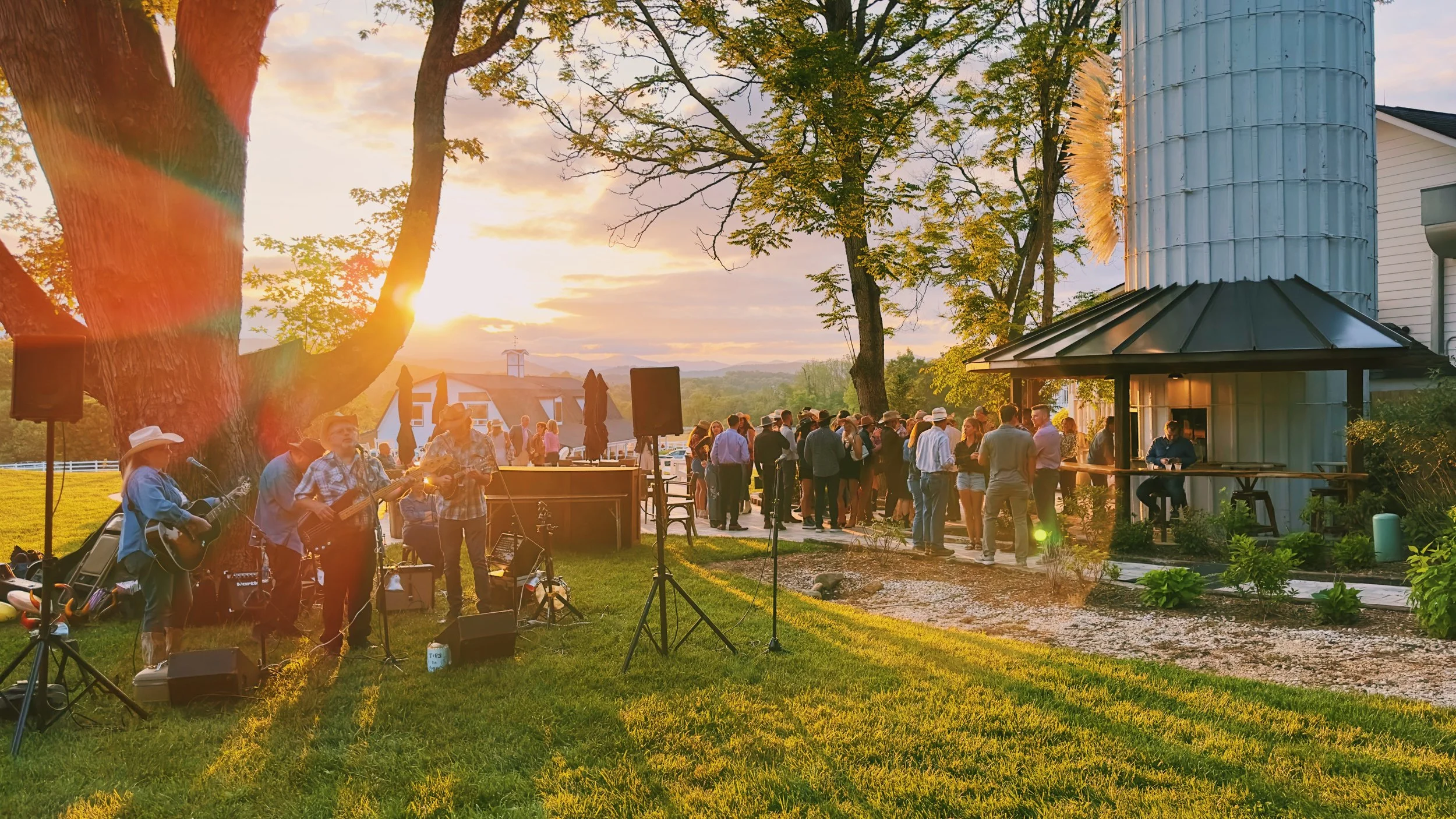 Sunset at The Silo — The Horse Shoe Farm Boutique Resort near